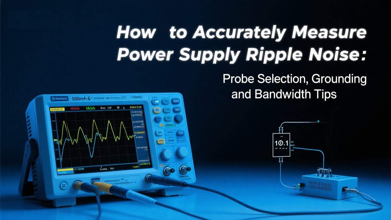 How to Accurately Measure Power Supply Ripple Noise: Probe Selection, Grounding, and Bandwidth Tips